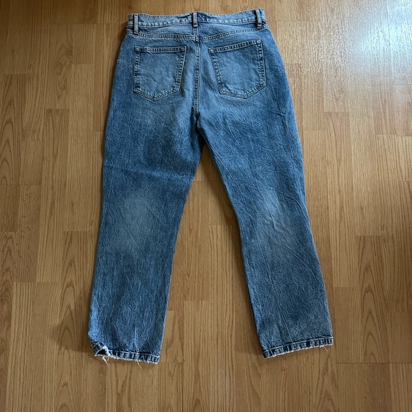 Loft High Waist Straight Crop Jeans - Picture 2 of 4